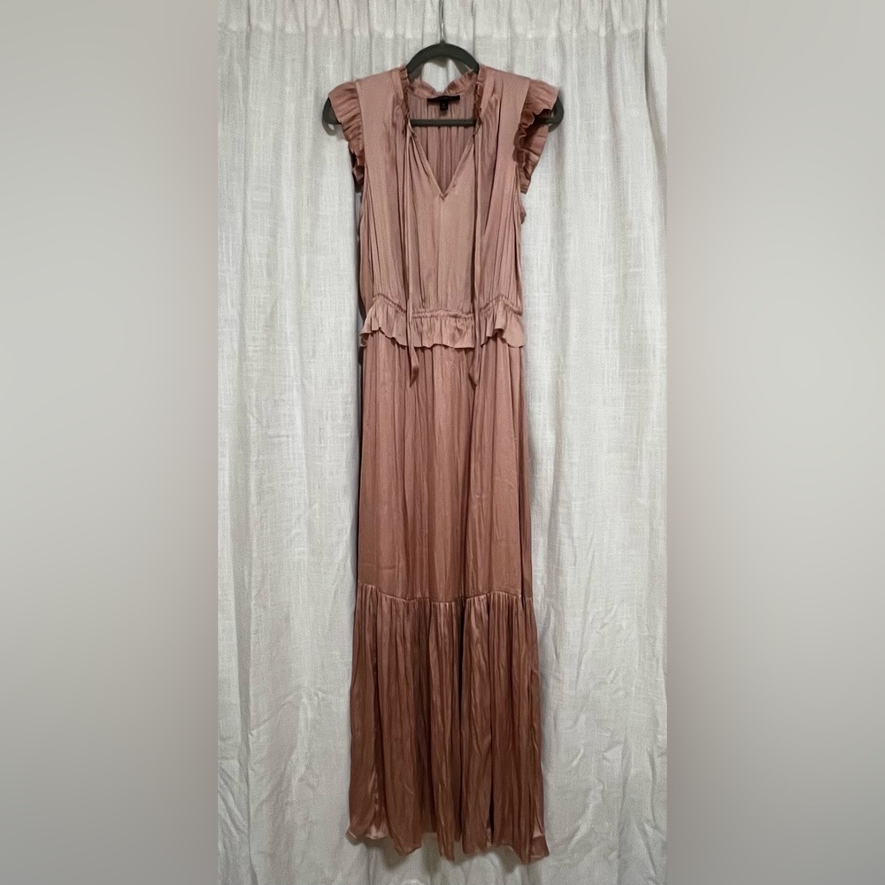 Silk Style Dress - Dusty Rose
